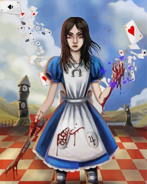 Alice Madness Returns paint by numbers