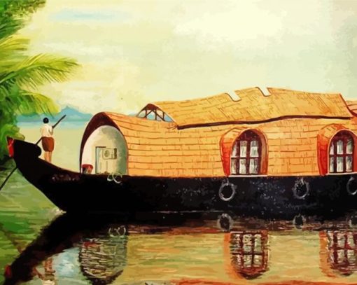 Aesthetic Boat House paint by numbers