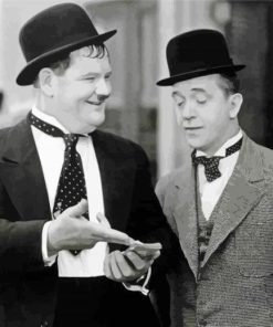 Laurel And Hardy paint by numbers