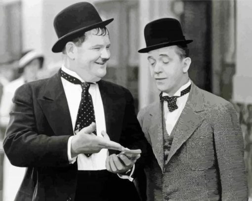 Laurel And Hardy paint by numbers