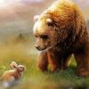 Brown Bear And Rabbit Paint by numbers