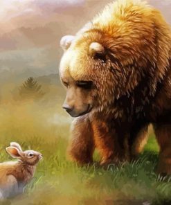 Brown Bear And Rabbit Paint by numbers