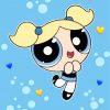 Bubbles Powerpuff Anime paint by numbers