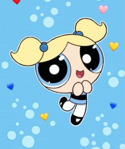 Bubbles Powerpuff Anime paint by numbers