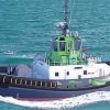 Green Tug Boat paint by numbers