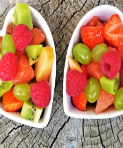 Hearts Bowls Of Fruits paint by numbers