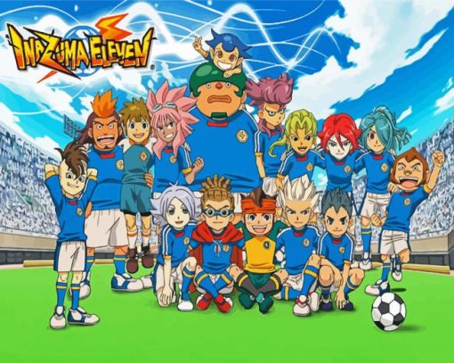 Inazuma Eleven Anime paint by numbers