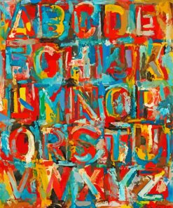 Jasper Johns Art paint by numbers