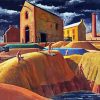 Kapunda Mines By Jeffery Smart paint by numbers