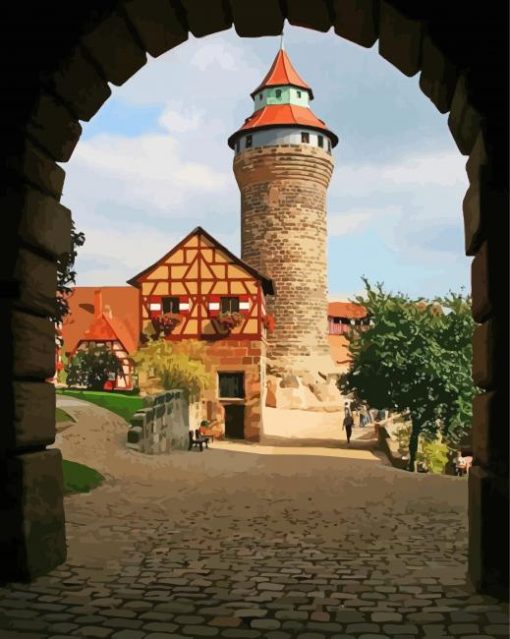 Nuremberg Castle View Paint by numbers