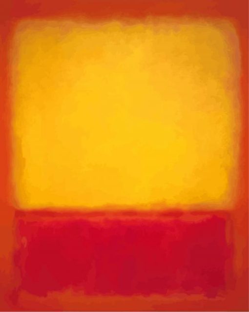 Orange And Yellow Rothko paint by numbers