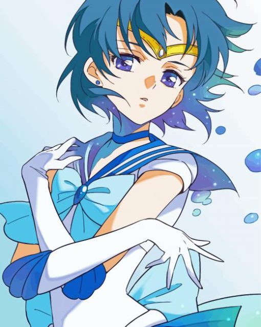 Sailor Mercury Art Paint by numbers