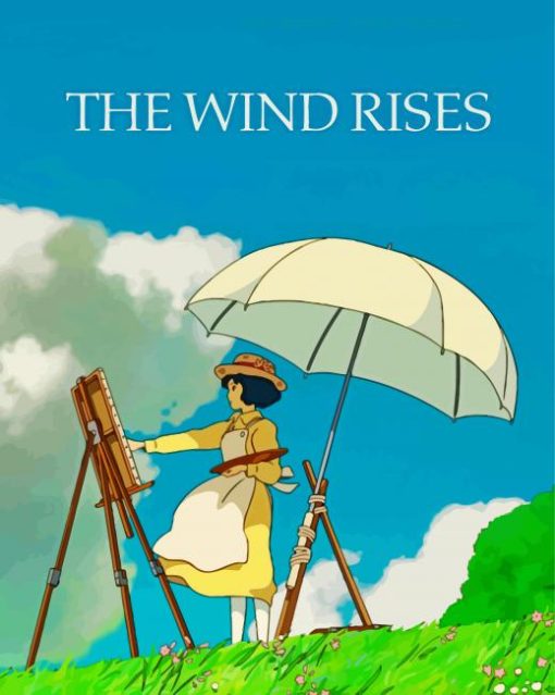 The Wind Rises Poster paint by numbers