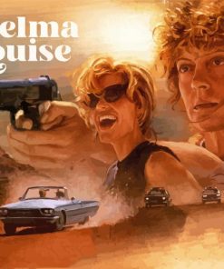 Thelma And Louise Movie Poster paint by number