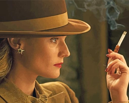 Woman Smoking Paint By Numbers