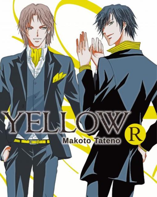 Yellow Manga Poster paint by numbers