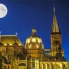 Aachen Cathedral And fullmoon Paint By Number