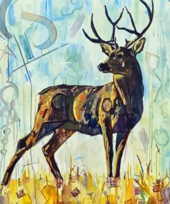 Abstract Deer Paint By Numbers