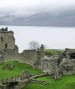 Aesthetic Urquhart Castle Paint By Number