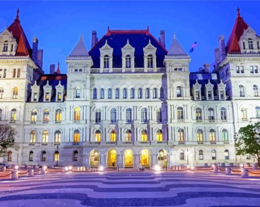 Albany New York State Capitol Paint By Number