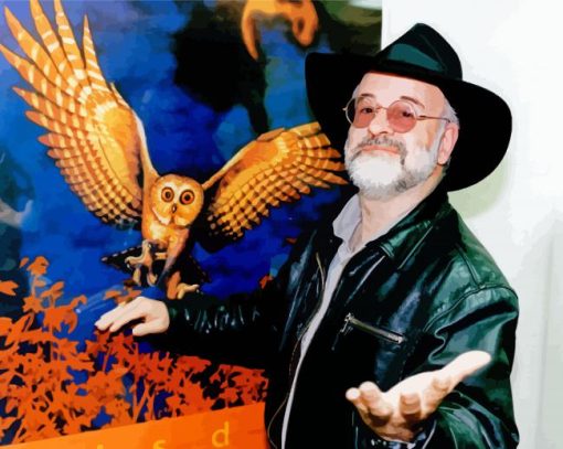 Author And Artist Pratchett Paint By Numbers