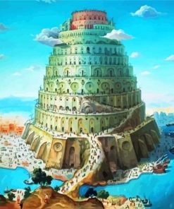 Babel Tower Art Paint By Number