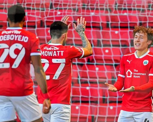 Barnsley Football Club Players Paint By Numbers