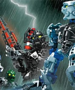 Bionicle Wargame Characters Paint By Number