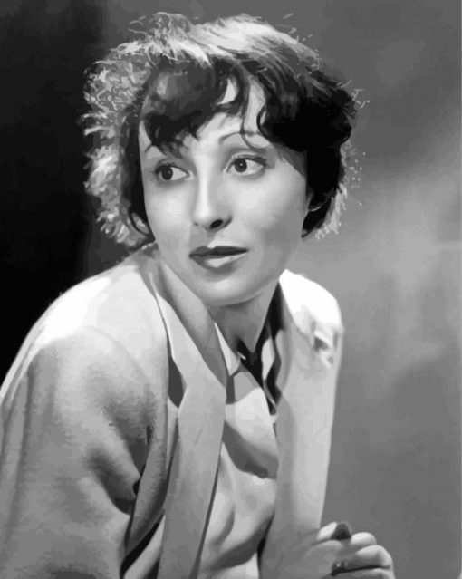 Black And White Luise Rainer Paint By Number