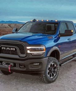 Blue Dodge Truck Paint By Number