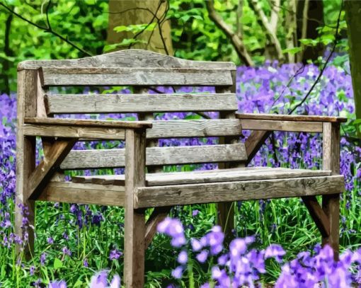 Bluebell Wood Chaise Paint By Numbers