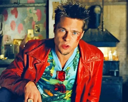 Brad Pitt Tyler Durden Paint By Number