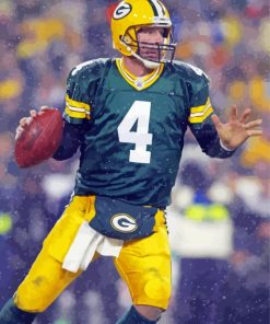 Brett Favre Football Quarterback Paint By Number