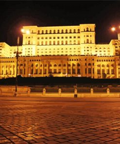 Bucharest Palace Of Parliament Paint By Number