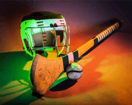 Camogie Equipment Paint By Number