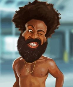 Childish Gambino Caricature Paint By Number