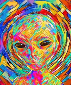 Colorful Abstract Alien Paint By Number