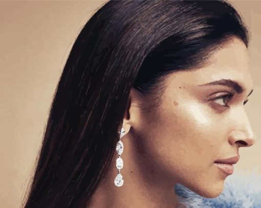 Deepika Side Face Paint By Number