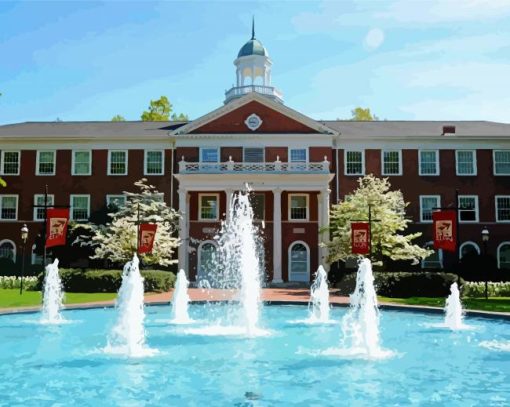 Elon University In North Carolina Paint By Number