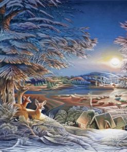 Evening On The Ice Terry Redlin Paint By Number