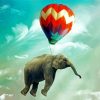 Flying Elephants Paint By Number