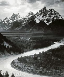 Grand Teton And Snake River Paint By Number