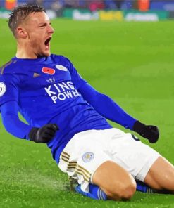 Jamie Vardy Footballer Paint By Numbers