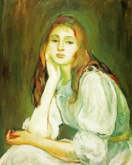 Julie Daydreaming By Berthe Morisot Paint By Numbers