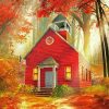 Little Red Schoolhouse Paint By Number