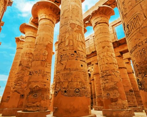 Luxor Egypt Monuments Paint By Number