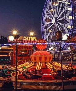 Merry Go Round Carousel Paint By Numbers