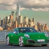 Porsche With New York City View Paint By Numbers