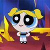 Powerpuff Girl Bubbles Hero Paint By Numbers