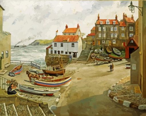 Robin Hoods Bay Village Art Paint By Number